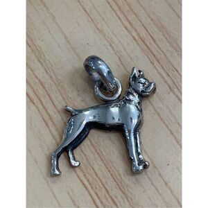 .925 Boxer Sterling Silver Jewelry Charm #dogs